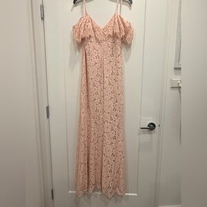 Ralph Lauren Blush Lace Maxi Dress